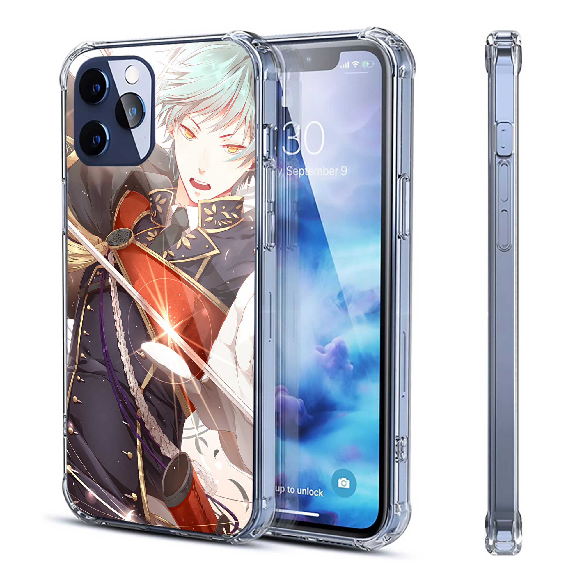 （画像用） 刀剣乱舞 Touken Ranbu 【iPhone 12シリーズ対応】透明スマホケース（クリアソフトケース）